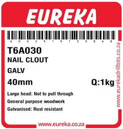 T6A030 - Clout Nail -T6A030_Label_T